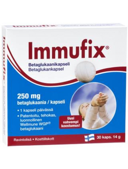 Препарат для укрепления иммунитета Betaglukaani Immufix (Финляндия, 30 таблеток)