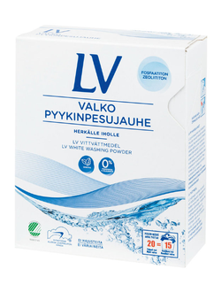LV Гиппоаллергенный порошок для белого белья (Финляндия, 750 гр)