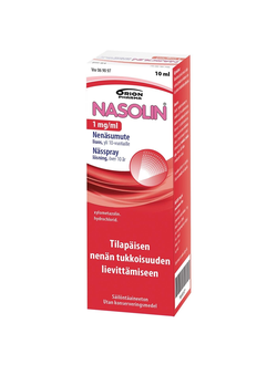 Капли назальные NASOLIN 1 мг (Финляндия, 10 мл)