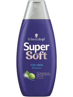 Шампунь для мужчин Schwarzkopf Supersoft Shampoo (Германия, 400 мл)