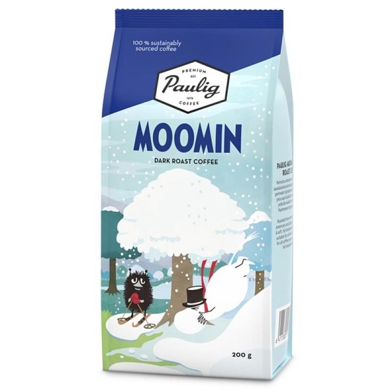Кофе молотый Paulig Moomin Coffee dark roast Winter by Paulig (ФИНЛЯНДИЯ, 200 г)