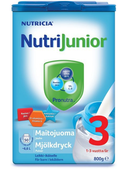Nutricia NutriJunior 3 (Финляндия, 800 гр)