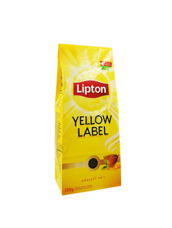 Чай листовой чёрный Lipton Yellow Label (НИДЕРЛАНДЫ, 150 г)