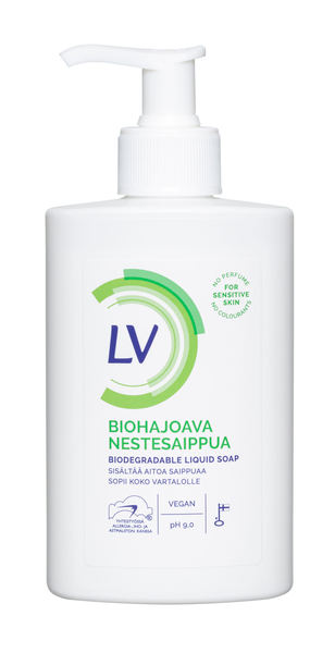 Биоразлагаемое жидкое мыло LV (ФИНЛЯНДИЯ, 300 мл) 