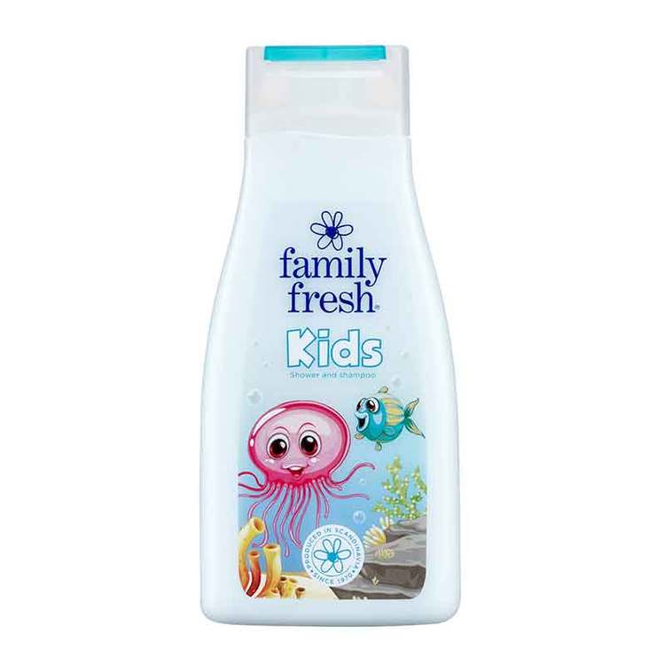 Гель для душа/шампунь детский Family Fresh Kids shower & shampoo (Швеция, 500 мл)