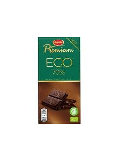 Экологический темный шоколад, Marabou Premium ECO 70% (90 г., Швеция)