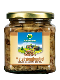 Лесные грибы, нарезанные кубиками herkkumaa (Финляндия, 290/155 гр)