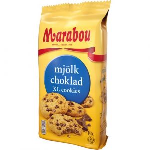 Печенье с кусочками молочного шоколада Marabou (ШВЕЦИЯ, 184 г)
