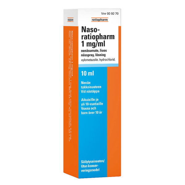 СПРЕЙ НАЗАЛЬНЫЙ Назо-ратиофарм 1 мг/мл (НОРВЕГИЯ, 10 МЛ)