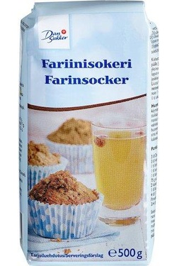 Тростниковый сахар Dansukker Fariinisokeri (ФИНЛЯНДИЯ, 500 г)