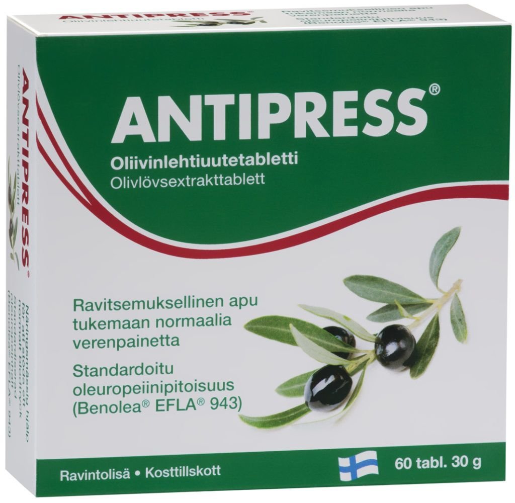 Экстракт листьев оливкового дерева для контроля артериального давления ANTIPRESS (ФИНЛЯНДИЯ, 60 таб)