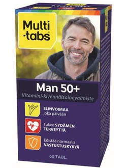 Витамины для мужчин 50+, Multi-tabs Man 50+ (Дания, 60 табл)