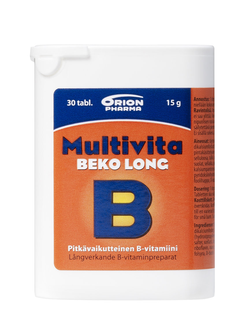 Orion Pharma Multivita Beko Long Витамин B (ФИНЛЯНДИЯ, 15 гр/30 таб)
