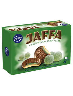 Fazer Печенье c мятным мармеладом Jaffa Vihreat (Финляндия, 300 гр. )