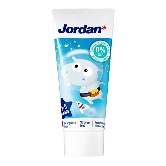 Детская зубная паста от 0 до 5 лет Jordan (НОРВЕГИЯ, 50 мл)