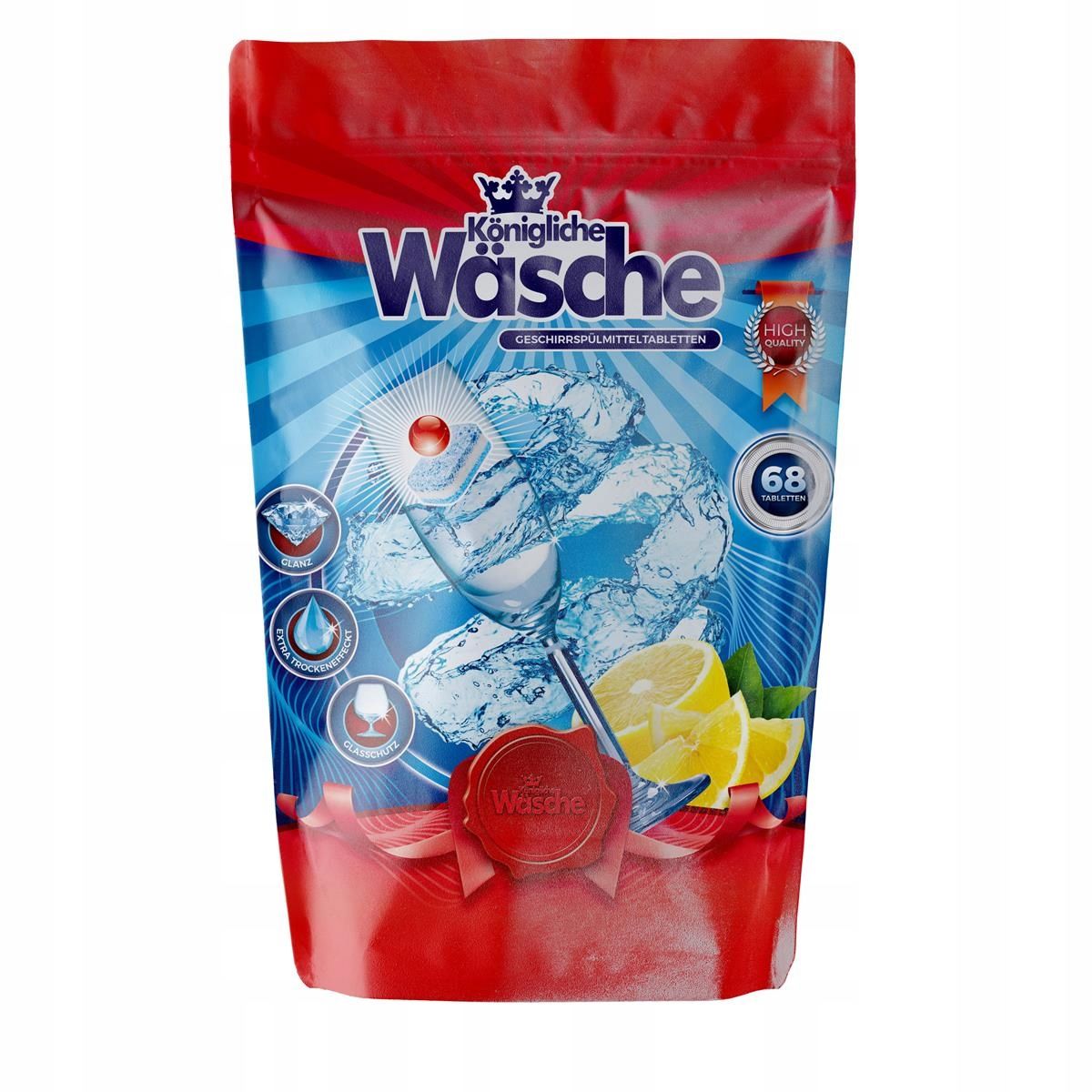 Таблетки для посудомоечной машины Konigliche Wasche (Германия, 68шт )