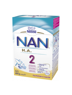Молочная смесь Nestle Nan H.A. 2 с 6 мес. (Швейцария, 600 гр)