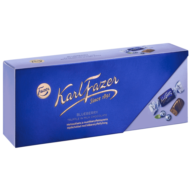 Конфеты шоколадные с черникой Karl Fazer Blueberry truffle (ФИНЛЯНДИЯ, 270 г)