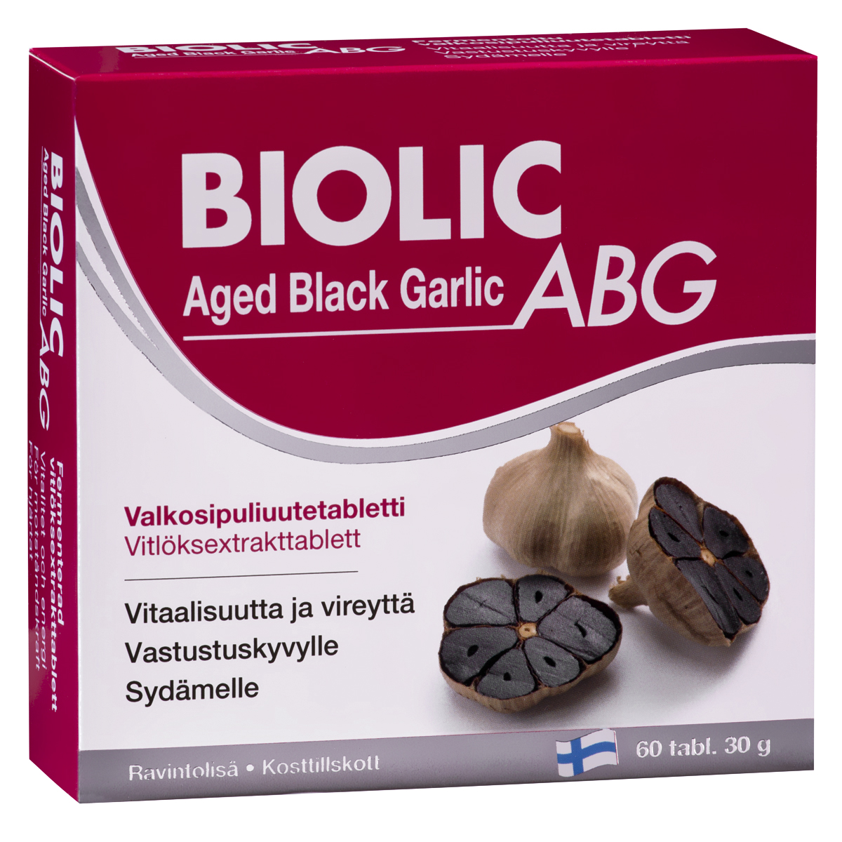 Пищевая добавка Biolic Aged Black Garlic (ФИНЛЯНДИЯ, 60 таб.)