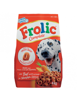 Сухой корм для собак Frolic Complete с говядиной (Италия, 4 кг)