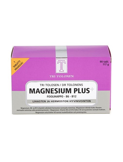 tri tolosen Magnesium Plus, B6 - B12, 90 капсул