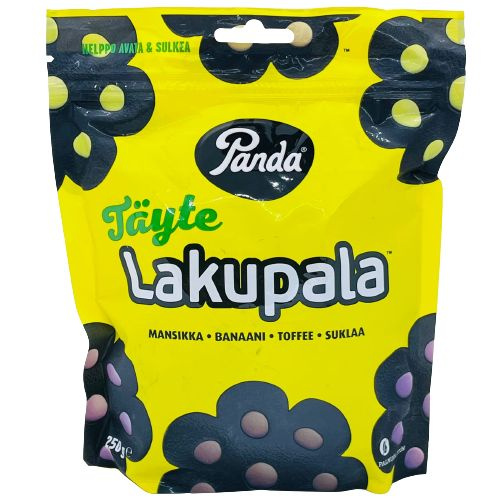 Лакричные конфеты с разными вкусами Panda (Финляндия, 250 гр)