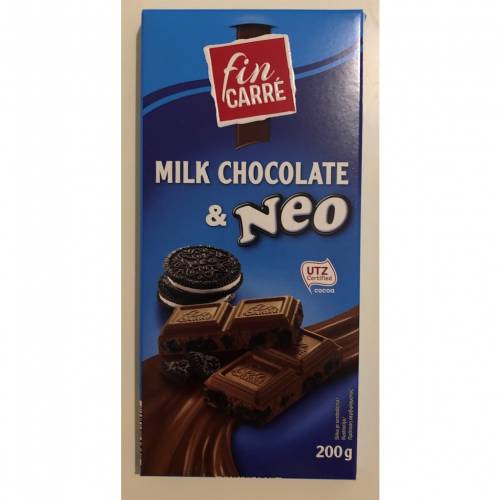 Молочный шоколад с печеньем Fin Carre Milk Chocolate & Neo (Германия, 200 гр)