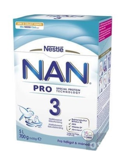 Сухая молочная смесь Nestle NAN 3 Pro с 10 месяцев (Швейцария, 700 гр.)