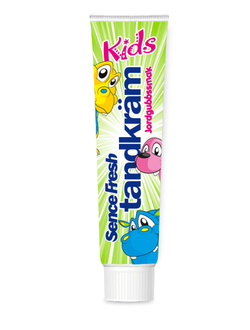 Зубная паста для детей от 3 до 8 лет SENCEFRESH KIDS TANDKR?M  (125 ML, Нидерланды)