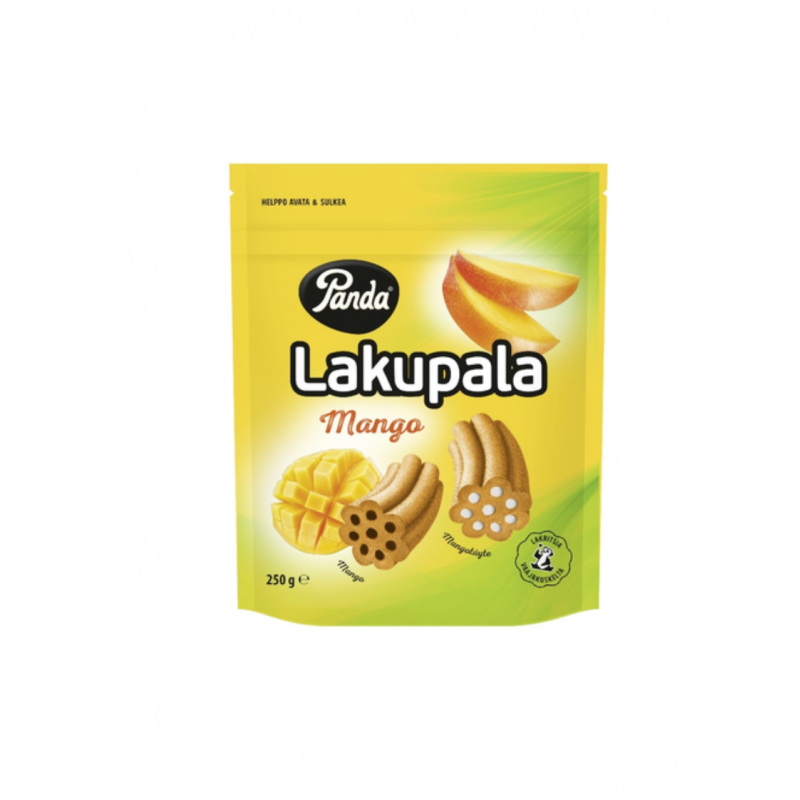 Лакричные конфеты со вкусом манго Panda Lakupala mango (ФИНЛЯНДИЯ,  250 гр)