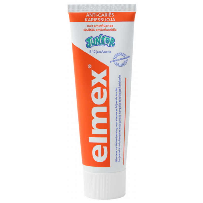 Детская зубная паста Elmex JUNIOR для детей 5-12 лет (Нидерланды, 75 ml)