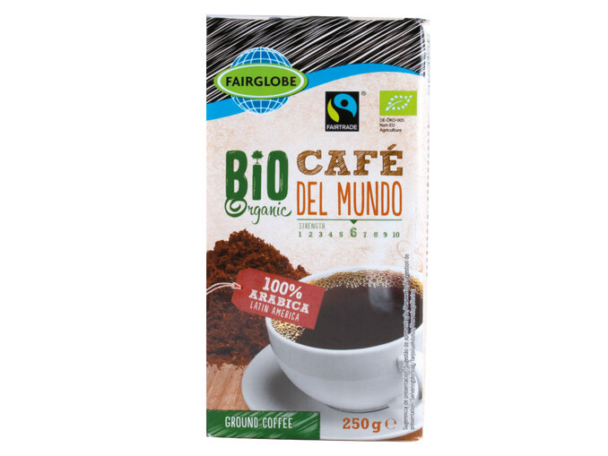 Био кофе молотый Fairglobe Organic Cafe del Mundo (ГЕРМАНИЯ, 250 г)