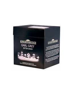 Чай черный в пакетиках  Knightsbridge Earl Grey (50 штук)