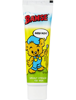 Зубная паста для детей Bamse Mild mint (50 ml, Финляндия)