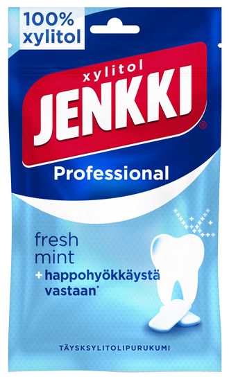 Жевательная резинка Xylitol Jenkki Professional (свежая мята) (ФИНЛЯНДИЯ, 100 г)