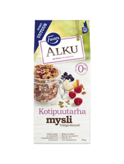 Мюсли с фруктами FAZER Alku Kotipuutarha mysli (Финляндия, 375 г.)