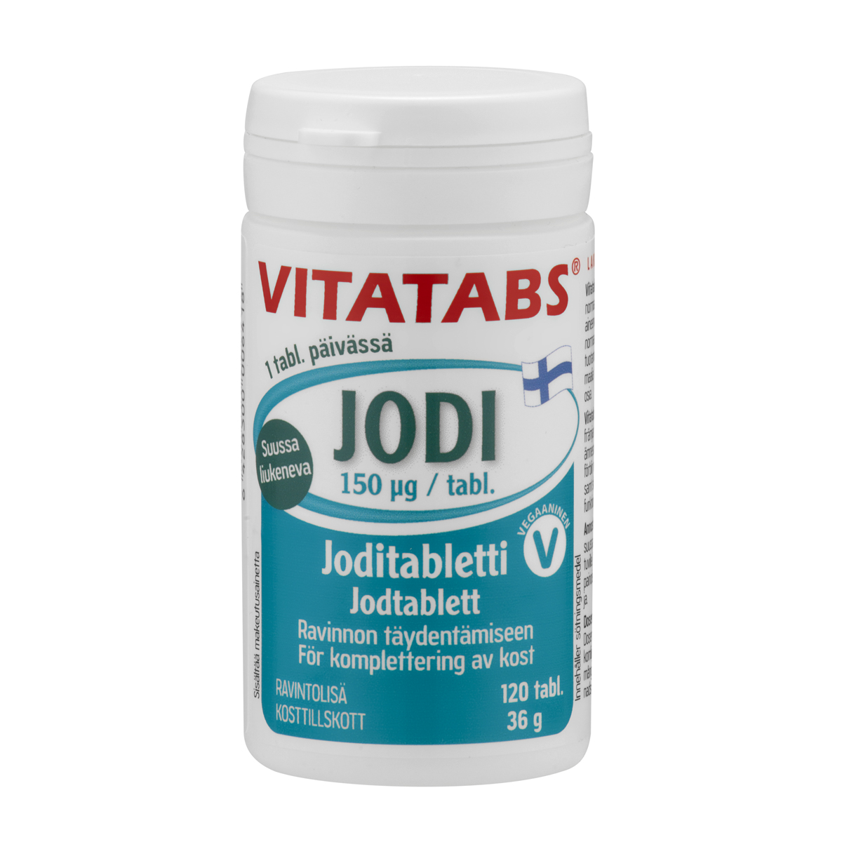 Витамины с йодом Vitatabs Jodi 150 мкг (Финляндия,120 табл)