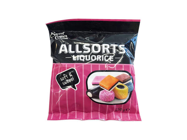 Лакричные конфеты ассорти Allsorts Liquorice (230 g)