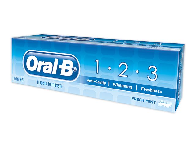 Зубная паста "Oral-B 1•2•3" (Германия, 75 мл)