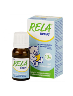 RELA Drops капли РЕЛА с молочнокислыми бактериями (Финляндия, 10 мл)