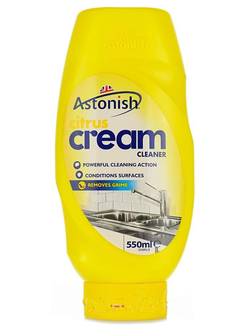 Чистящий крем для очистки и дезинфекции кухни, ванной и туалета Astonish Cream Cleaner Citrus (ВЕЛИКОБРИТАНИЯ, 550 мл)