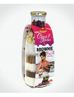 Смесь для выпечки брауни (в бутылке) Classic Kitchen Brownie Mix Raspberry white chocolate (ВЕНГРИЯ, 610 г)