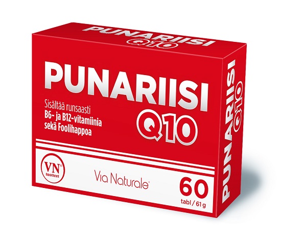 Витамины с красным рисом Punariisi + Q10 (ФИНЛЯНДИЯ, 60 таб)