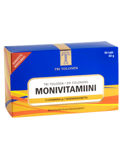 Витамины Tri Tolonen Monivitamiini (Финляндия, 90 таблеток)