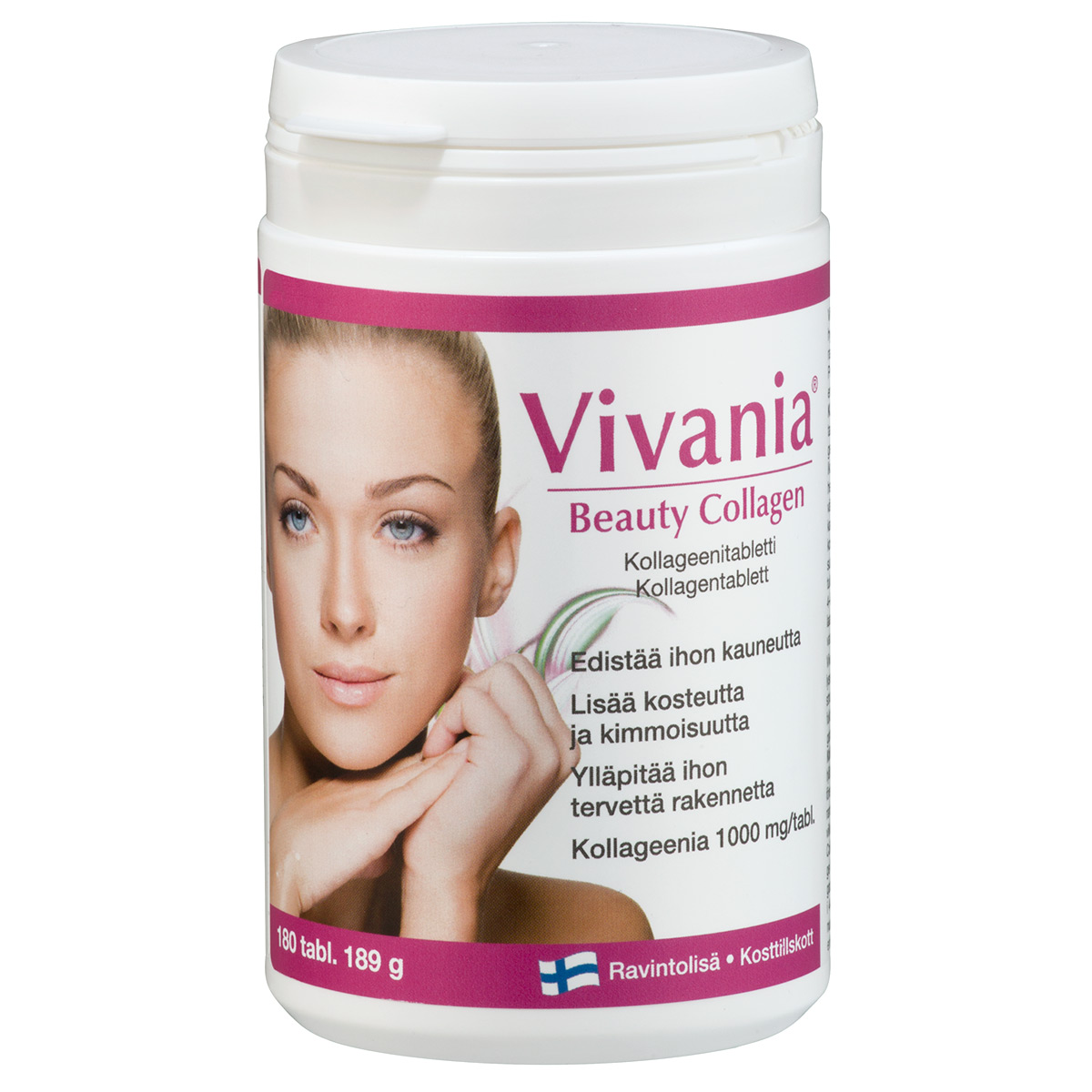 Витамины для кожи лица с коллагеном Vivania Beauti Collagen (ФИНЛЯНДИЯ, 180 таб.)