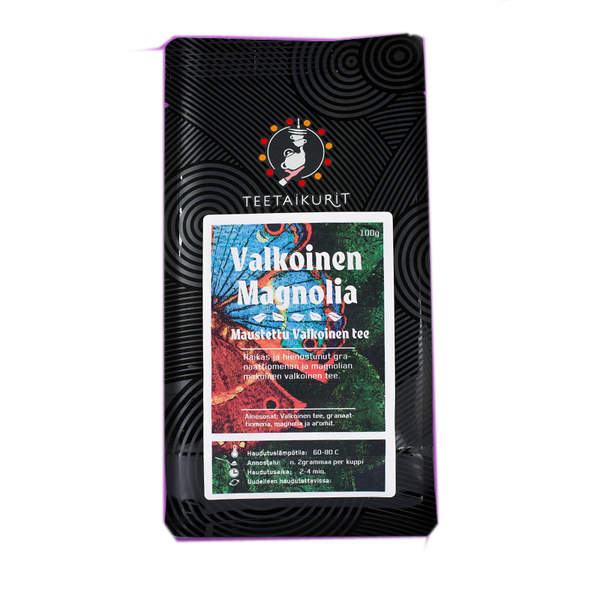 Белый чай с гранатом и магнолией Teetaikurit Valkoinen Magnolia (ФИНЛЯНДИЯ, 100 г)