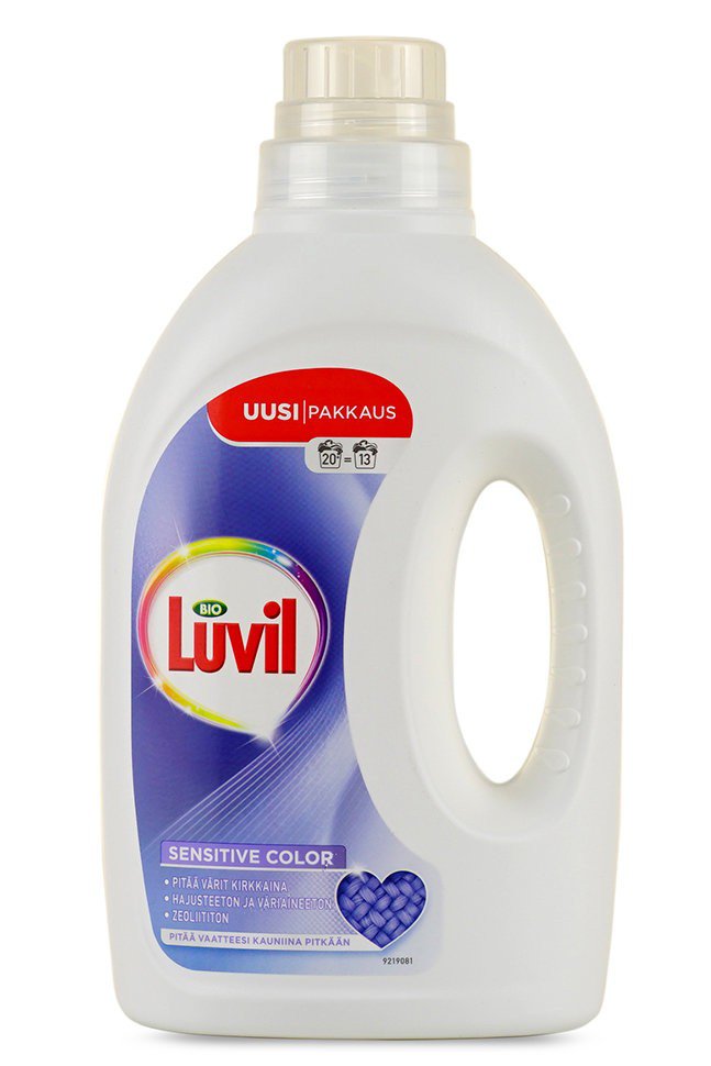 Гель гипоаллергенный для стирки цветного белья Bio Luvil Sensitive Color (Нидерланды, 0,92 л)