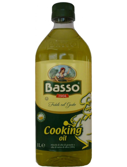 Масло оливково-подсолнечное Basso Cooking Oil (Италия, 1 литр)