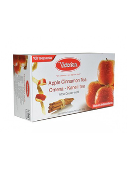 Чай черный с яблоком и корицей Victorian Apple Cinnamon, 100 пак. (Шри-Ланка)