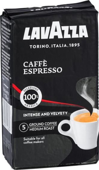 Кофе молотый  Lavazza Caffe Espresso (ИТАЛИЯ, 250 г)